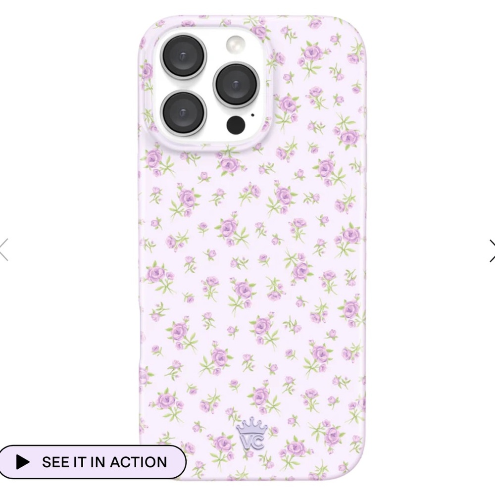 Dainty Lilac Floral iPhone 15 Pro Max Velvet Caviar Case